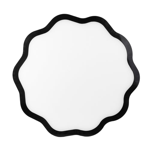 Decor - Set de 2 Sets De Table - Cristal Acrylique - Motif Fleurs - Blanc