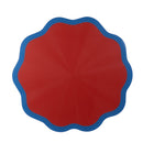 Decor - Set de 2 Sets De Table - Cristal Acrylique - Motif Fleurs - Rouge