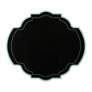 Decor - Set de 2 Sets De Table - Cristal Acrylique - Motif Impériale - Noir