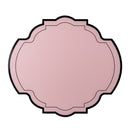 Decor - Set de 2 Sets De Table - Cristal Acrylique - Motif Impériale - Rose Poudré