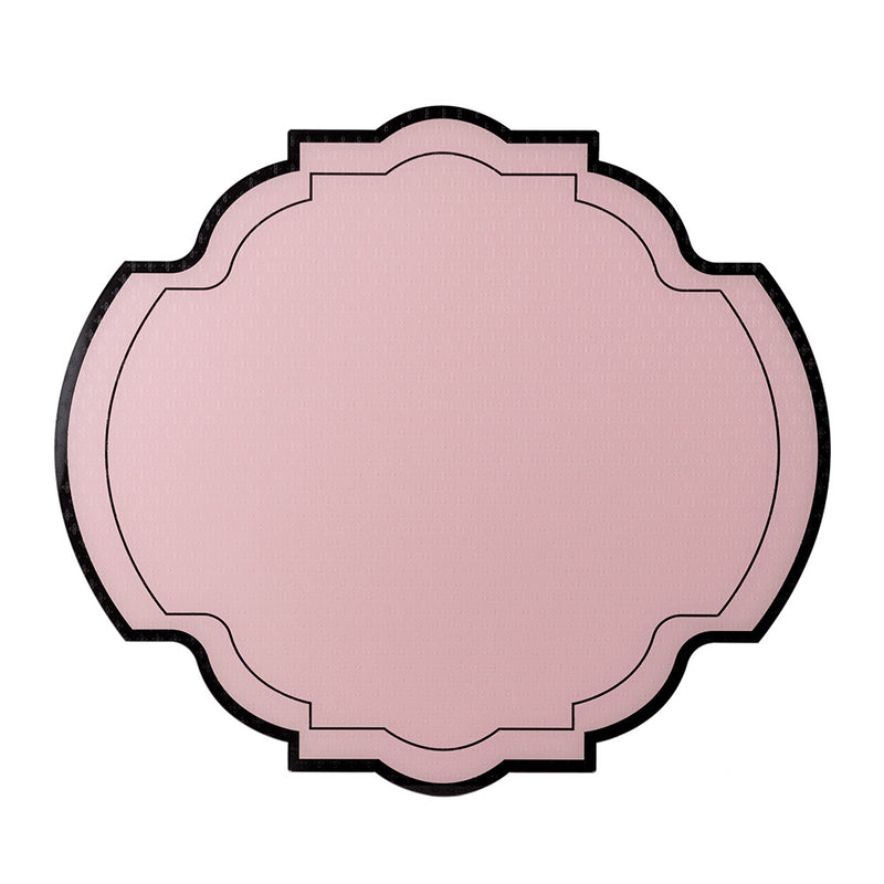 Decor - Set de 2 Sets De Table - Cristal Acrylique - Motif Impériale - Rose Poudré