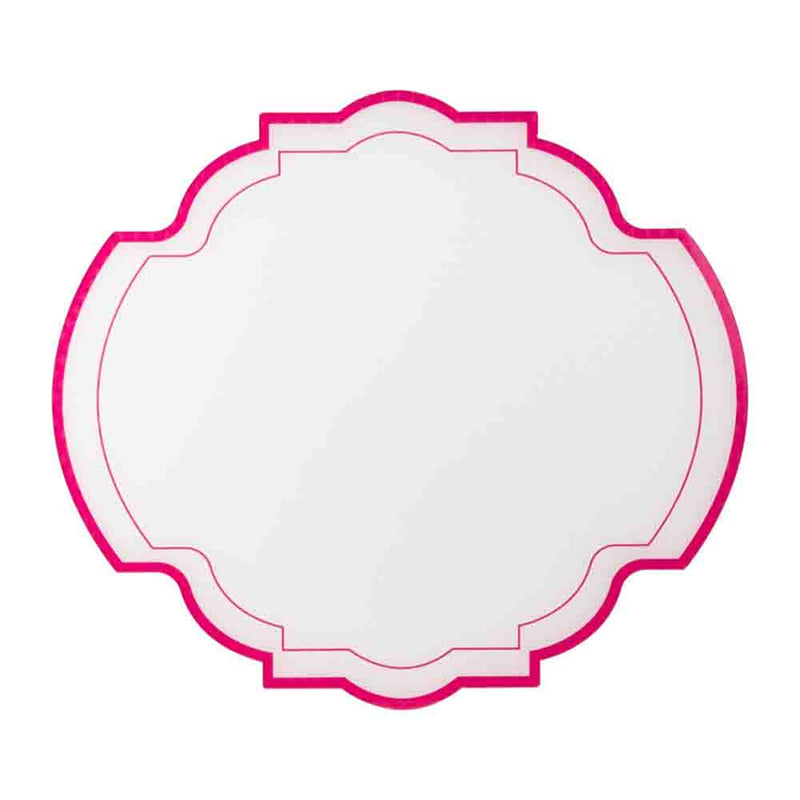 Decor - Set de 2 Sets De Table - Cristal Acrylique - Motif Impériale - Blanc