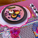 Decor - Set de 2 Sets De Table - Cristal Acrylique - Motif Impériale - Blanc