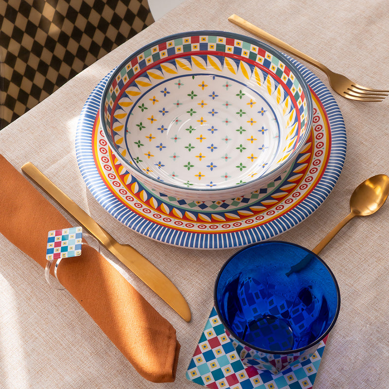 Decor - Set de 2 Assiettes Creuses - Foulard