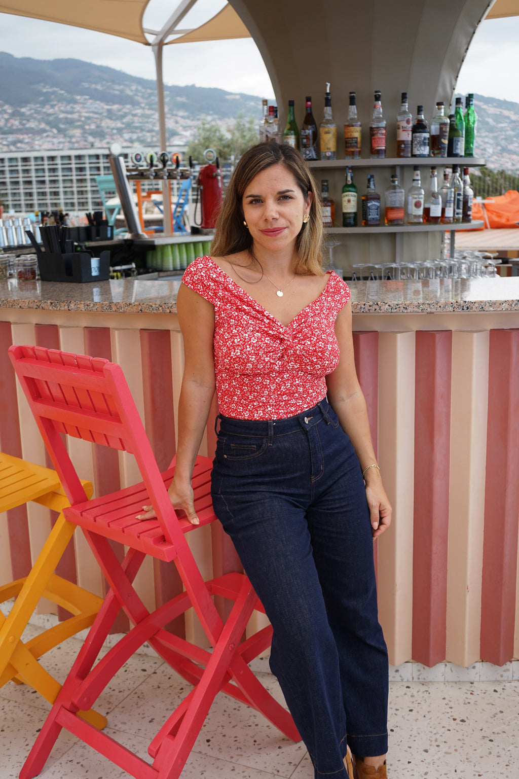 Top floral Lina