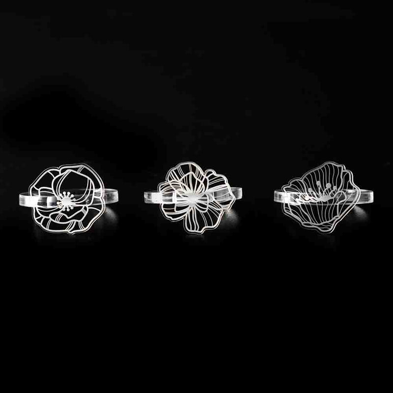 Le Jardin - Set de 6 Ronds de Serviette
