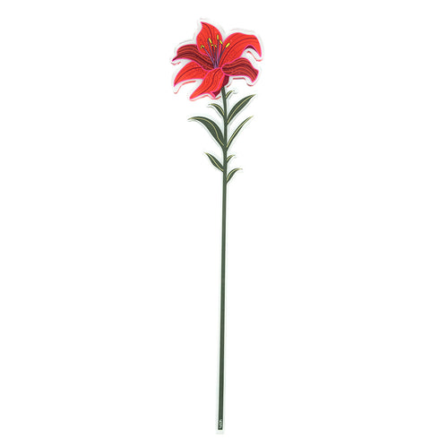 Funny Flowers - Petit Lys Décoratif - Rouge