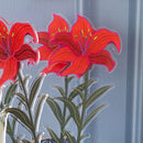 Funny Flowers - Petit Lys Décoratif - Rouge