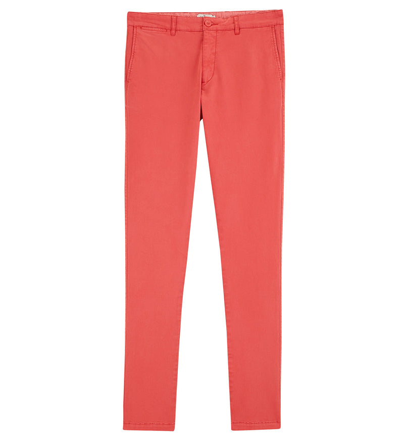 Slim Chino Mi S - Liso Rojo - Hombre
