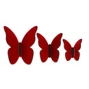 Funny Butterflies - Kit de 3 Papillons Décoratifs - Rouge