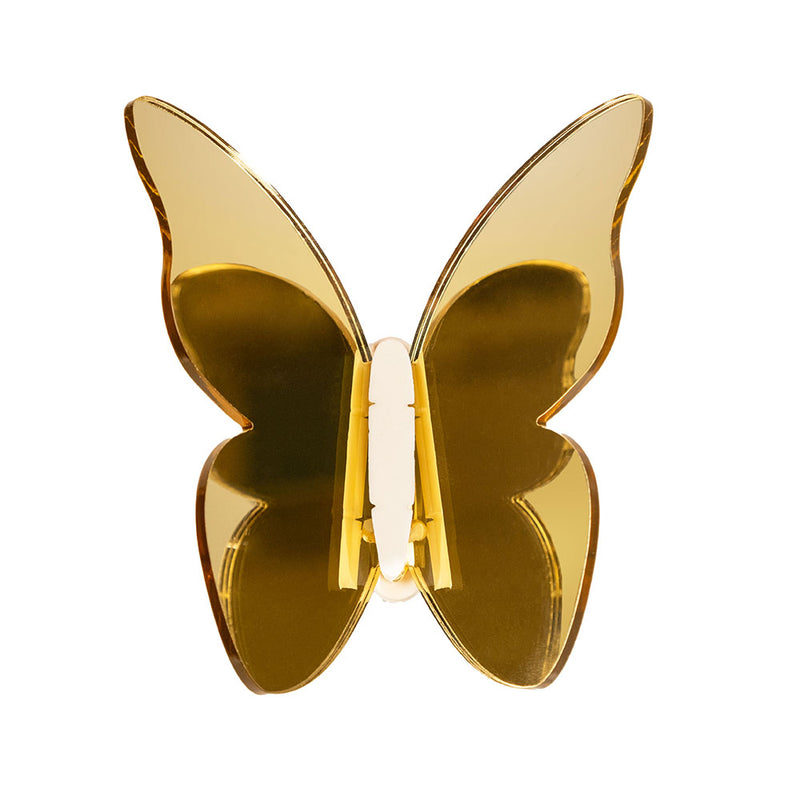 Funny Butterflies - Kit de 3 Papillons Décoratifs - Or
