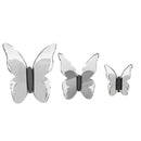 Funny Butterflies - Kit de 3 Papillons Décoratifs - Argent