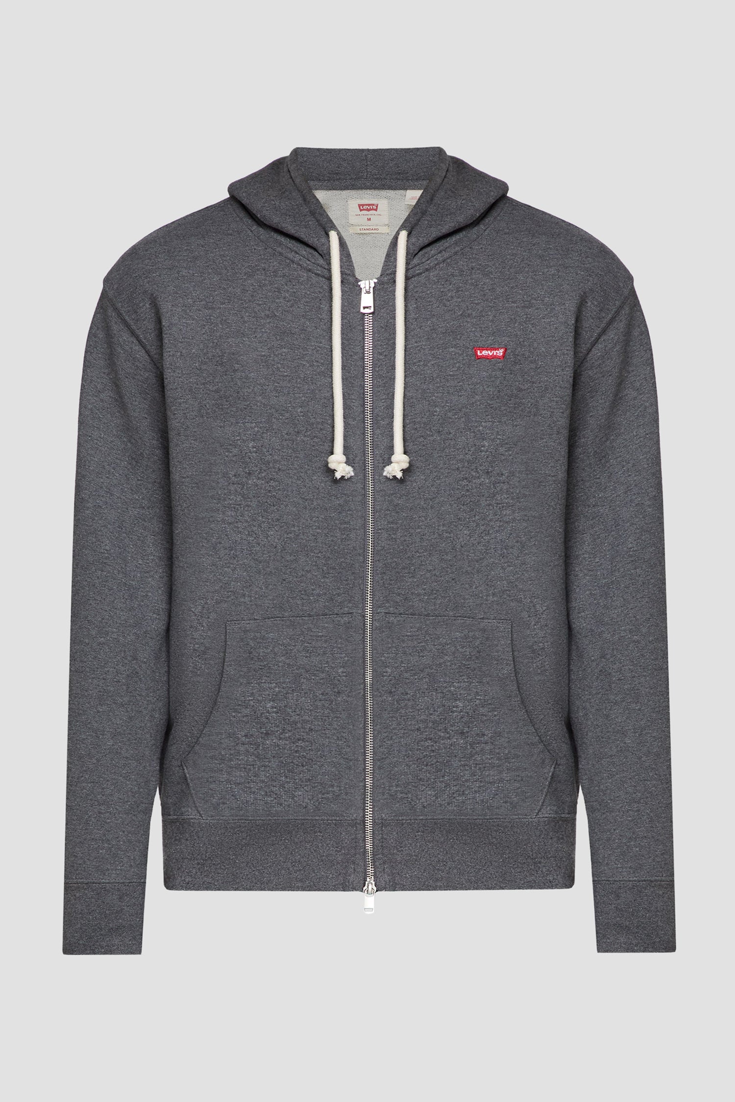 Levi'S® New Original Zip Up Core Pánska Mikina, Sivá, Veľkosť