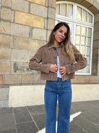 Chaqueta efecto ante Aline