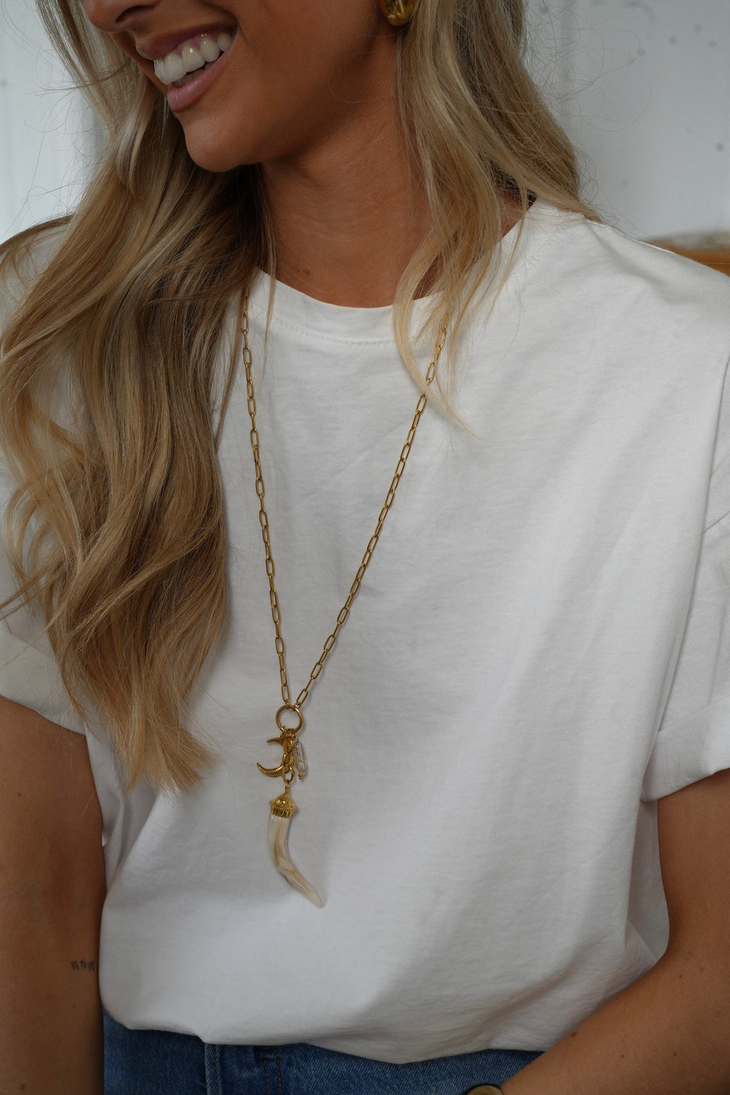 Collier Acier - Laurel Crème