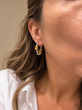 Boucles D'Oreilles Lunora - Anneau Argent