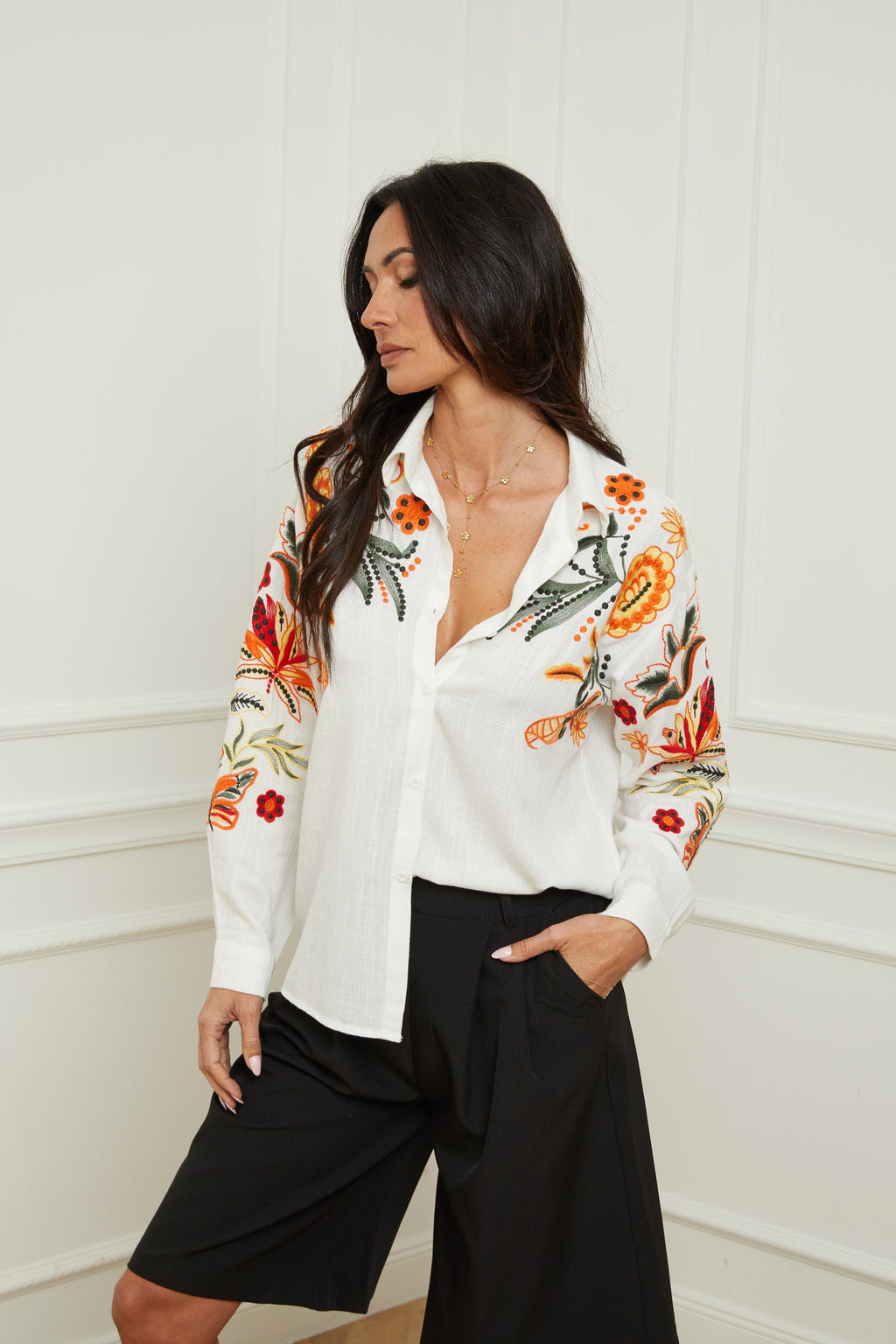 Camisa Gia - Blanco