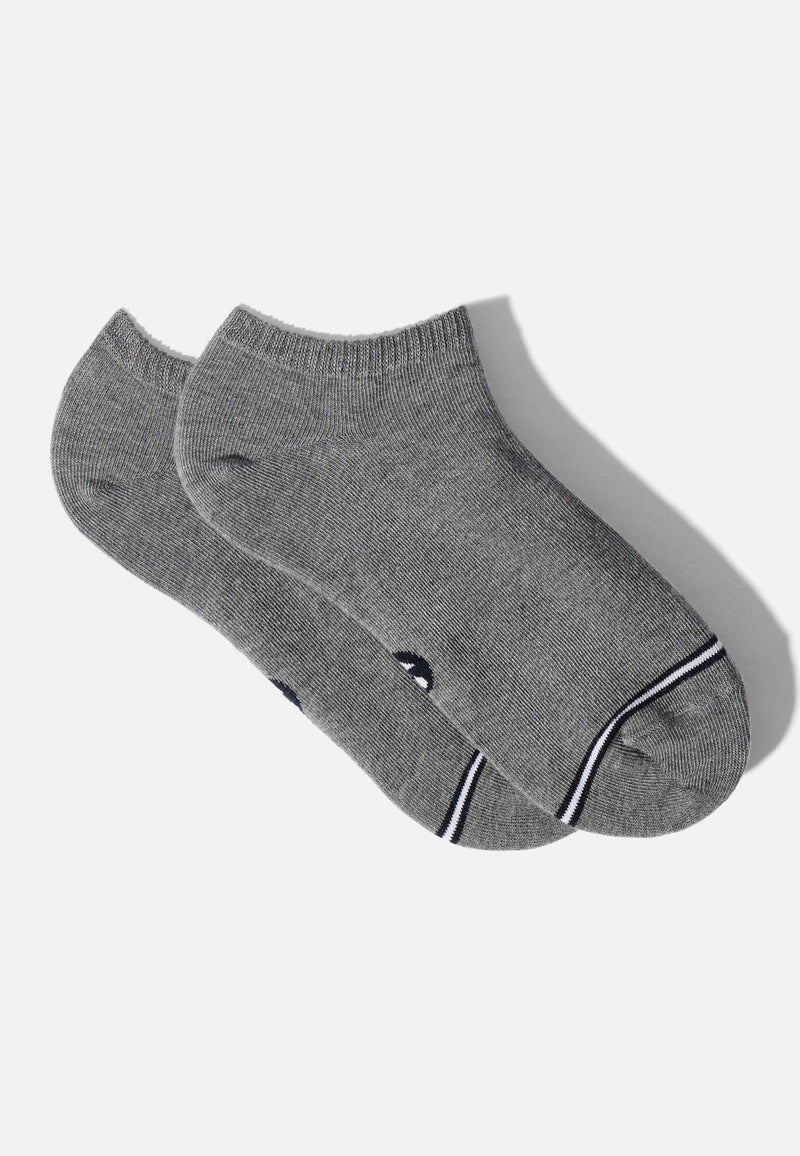 Lot De 2 Paires De Chaussettes Basses Noir Et Gris - Jo Duo Noir Gris