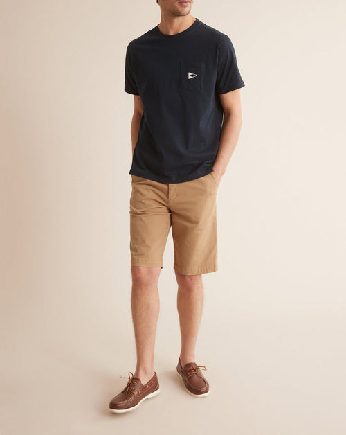 Bermuda Grs Grain - Beige Clair Uni - Homme