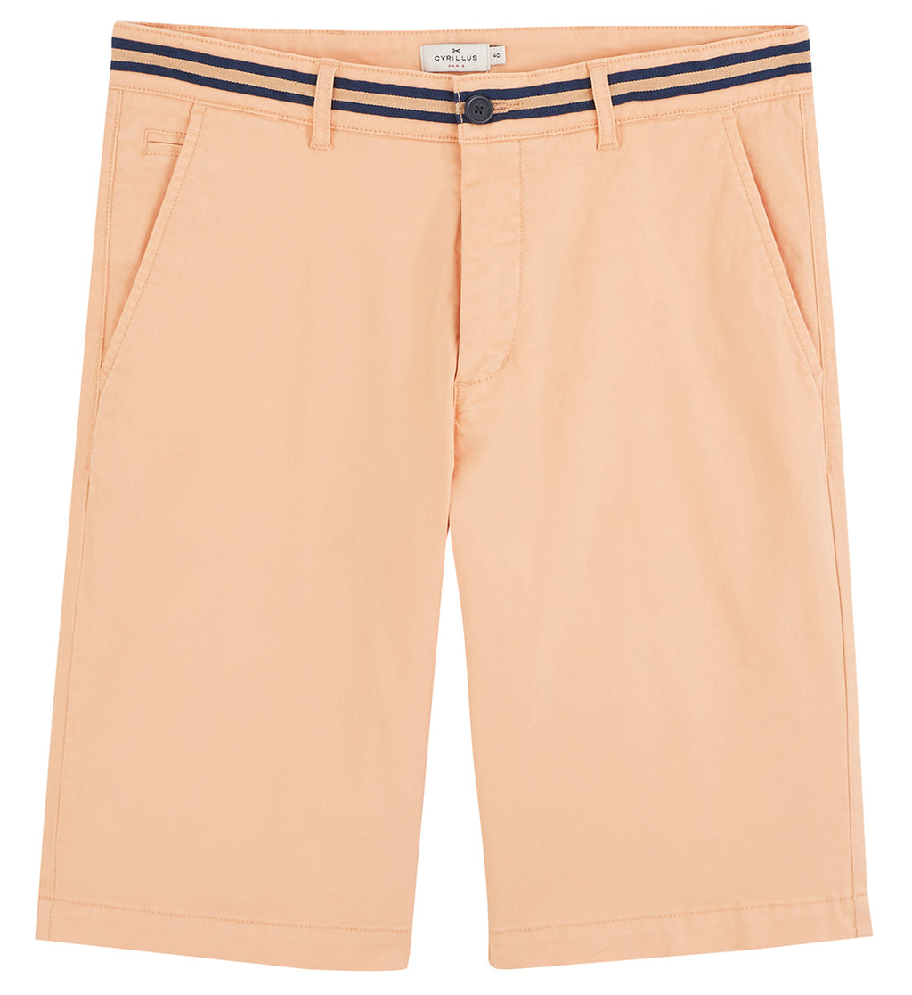 Bermuda Grs Grain - Beige Clair Uni - Homme