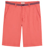 Bermuda Grs Grain - Rouge Clair Uni - Homme