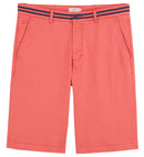 Bermuda Grs Grain - Rouge Clair Uni - Homme
