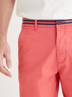 Bermuda Grs Grain - Rouge Clair Uni - Homme