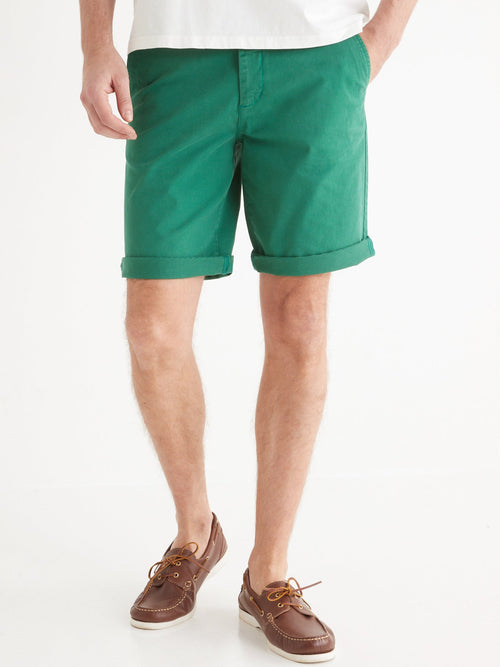 Bermuda Grs Grain - Beige Clair Uni - Homme