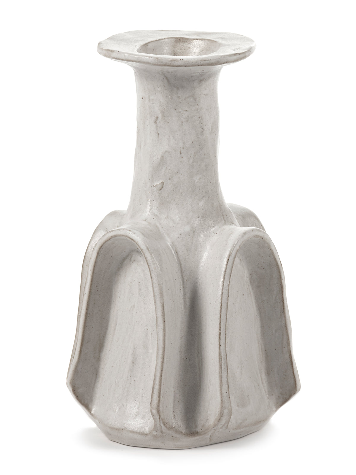 Marie Billy - Vase 02 - L - Grès - Blanc