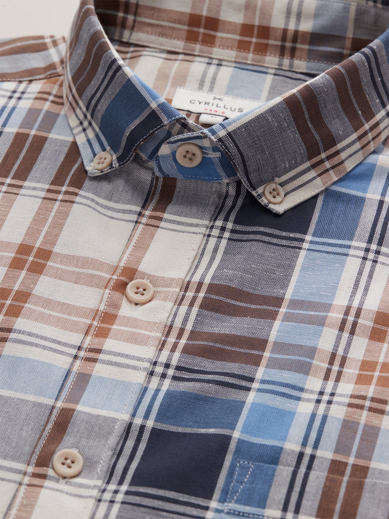Chemise Dro Mad - Bleu Clair Carreaux - Homme