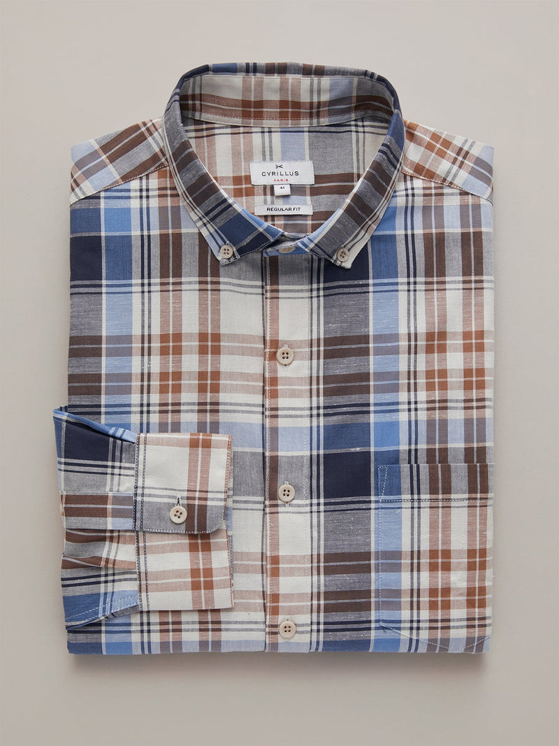 Dro Mad Shirt - Light Blue Check - Men