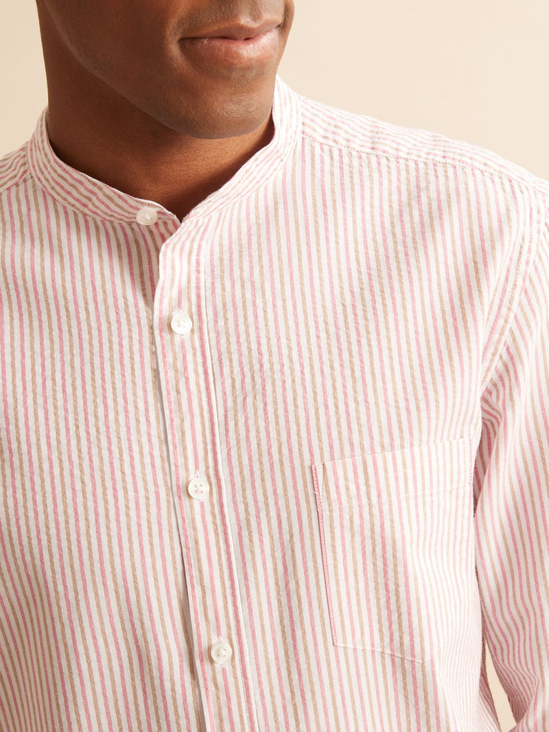 Chemise Sli Cm - Rose Moyen Raye - Homme