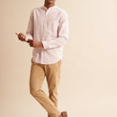 Chemise Sli Cm - Rose Moyen Raye - Homme