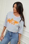 Tee Shirt Vintage - Ciel