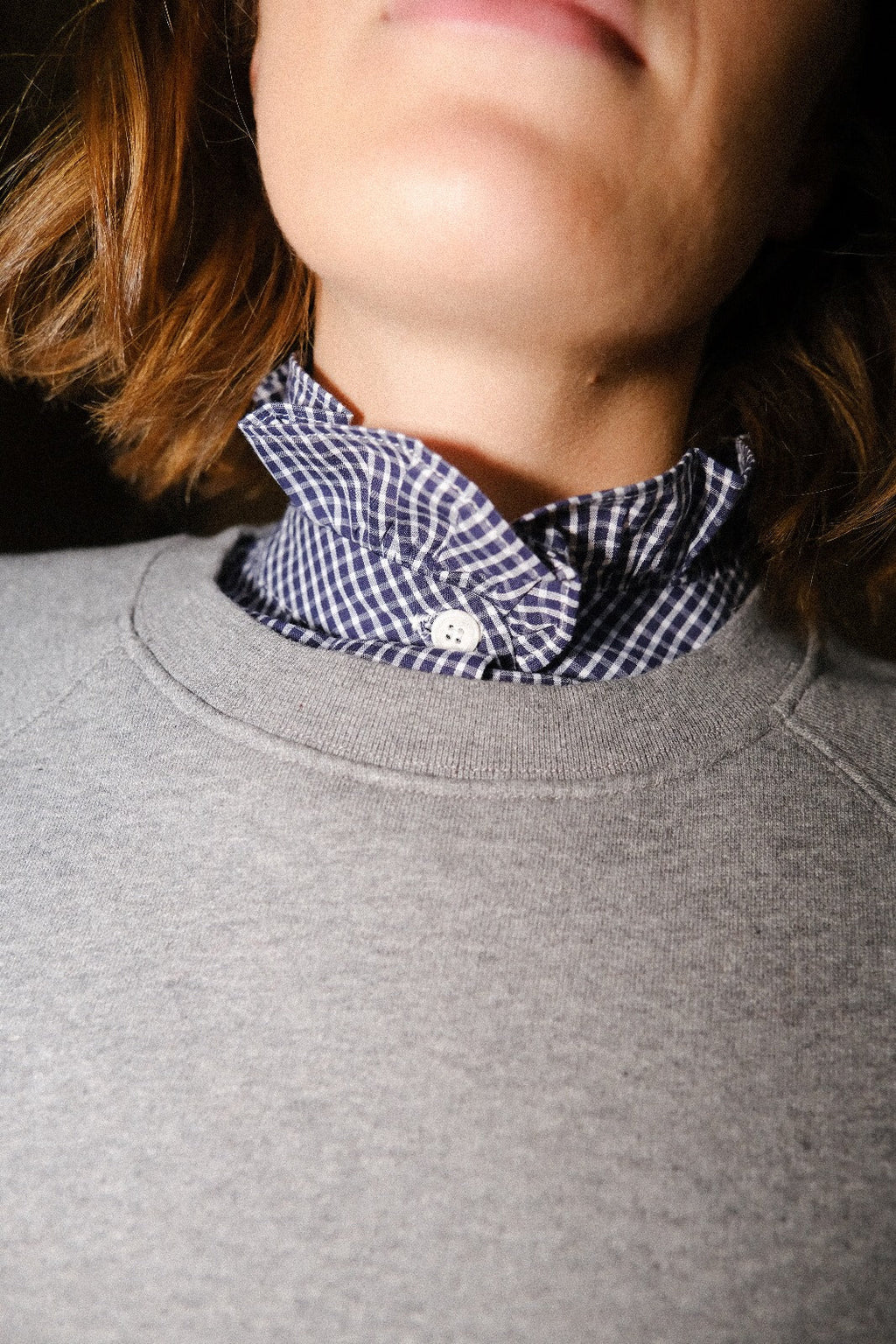 Garance Vichy Navy Blouse