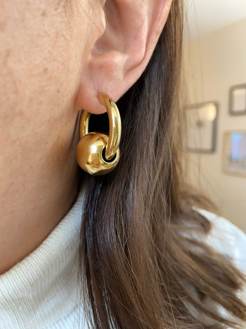 Boucles D'Oreilles Big Irène - Doré
