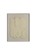 August Art - Wall Decoration - Plaster - Rice Brown/Beige