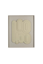 August Art - Wall Decoration - Plaster - Rice Brown/Beige