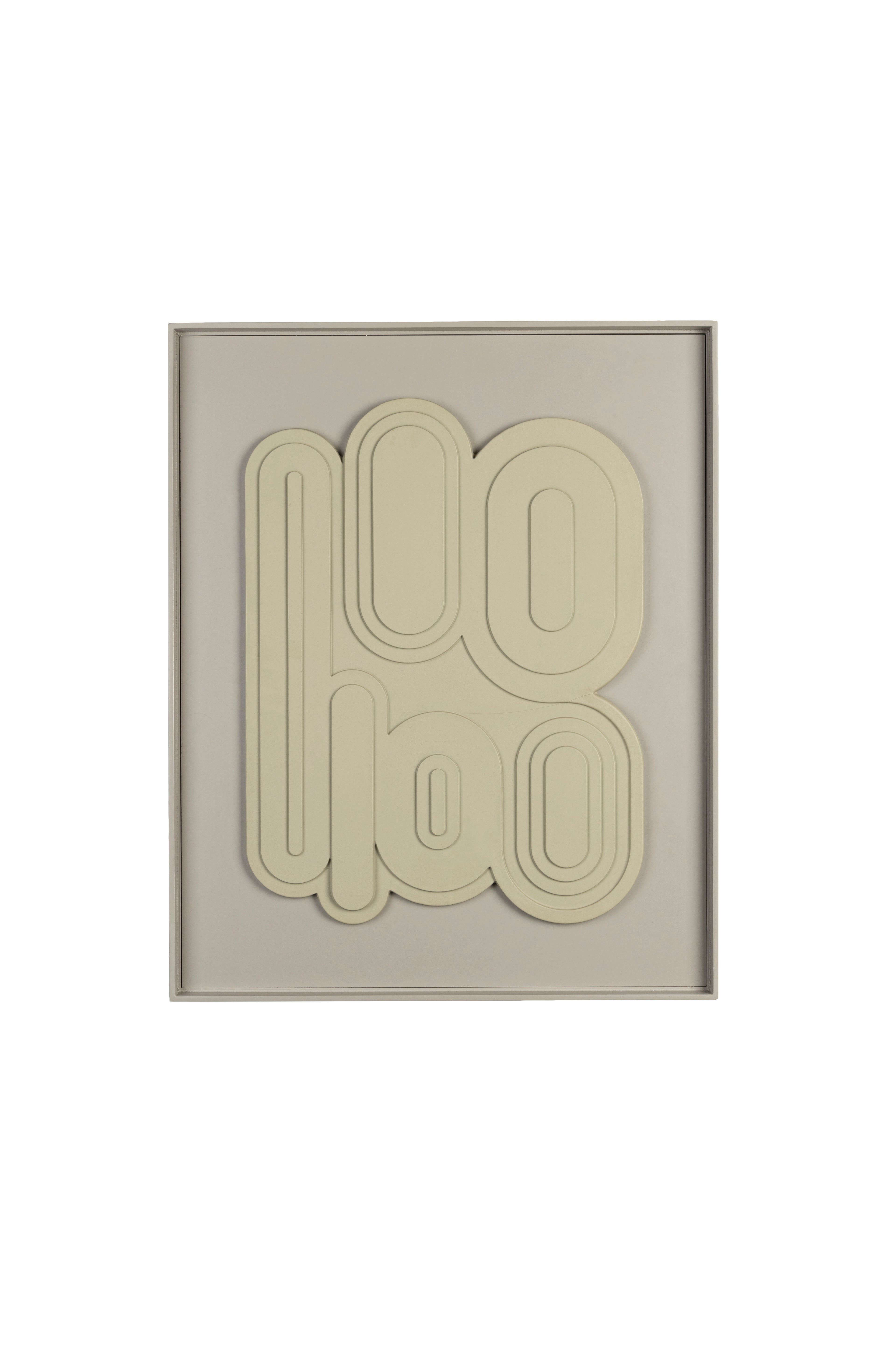 August Art - Wall Decoration - Plaster - Rice Brown/Beige