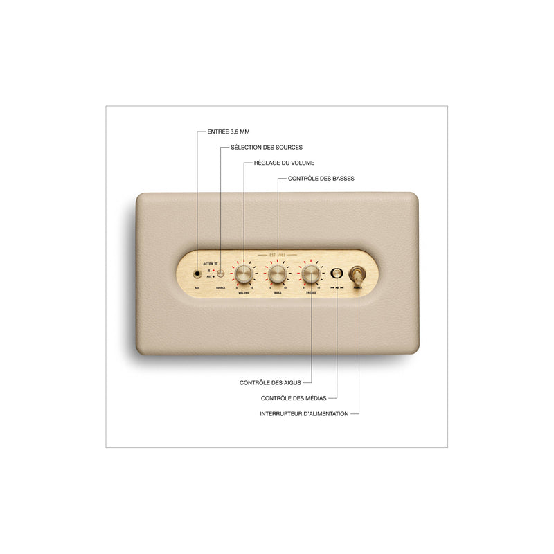 Enceinte Résidentielle Bluetooth - Acton III - Cream