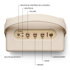 Marshall – Kilburn III - Portable Speaker - Cream, top view of a beige portable speaker with its control knobs