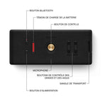 Marshall – Middleton II - Altavoz Portátil - Black & Brass, vista superior de un altavoz negro con botones dorados