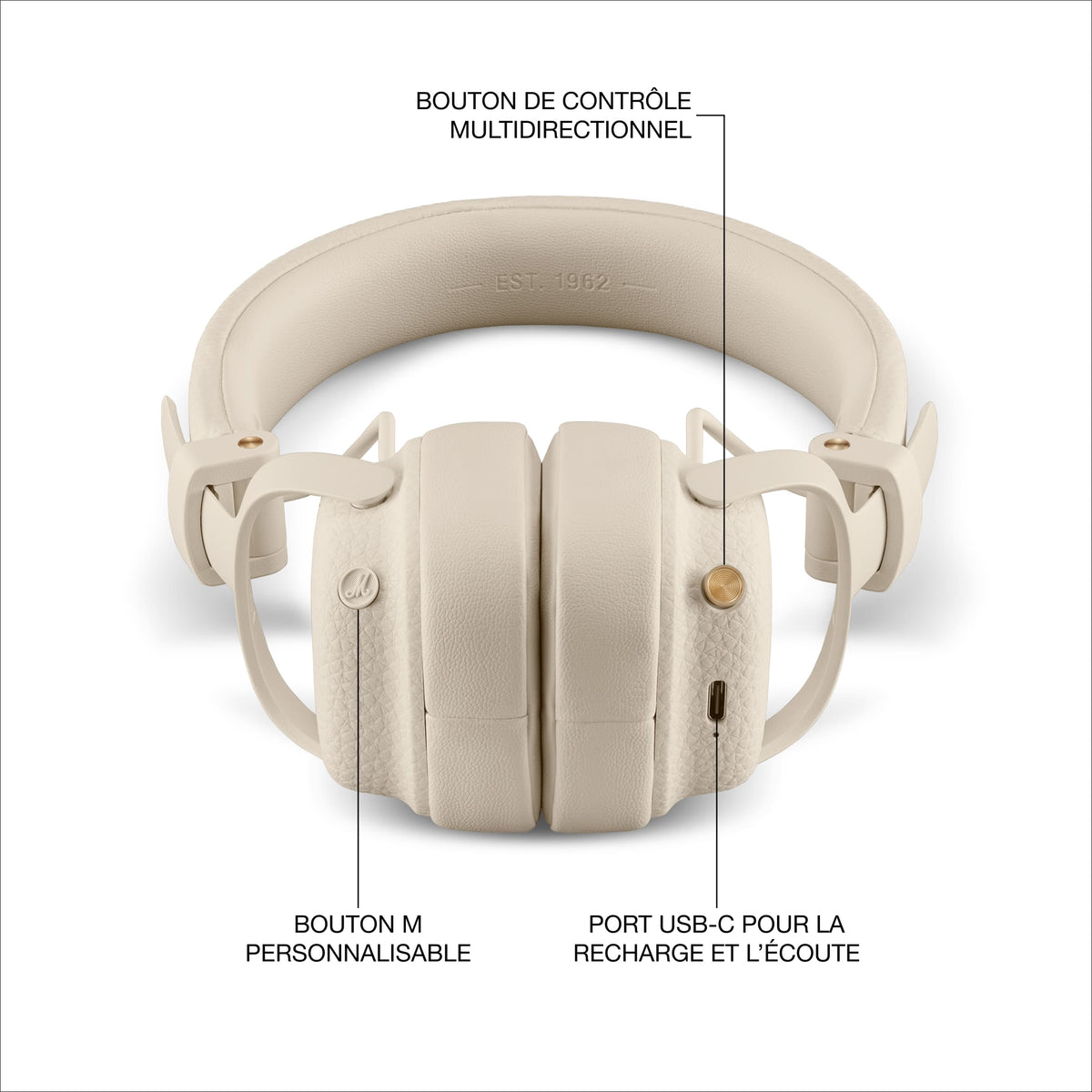 Casque Sans Fil - Milton ANC - Crème