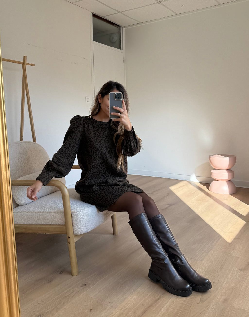 Victoire Leopard Dress