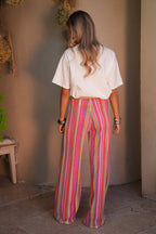 Pantalon En Crochet Talia - Coloré
