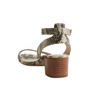 Sandale Talon - Beige Moyen Imprime - Femme