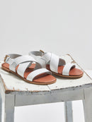 Sandalia Boucle - Liso Blanco Claro - Mujer