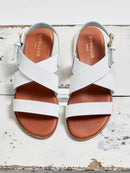 Sandalia Boucle - Liso Blanco Claro - Mujer