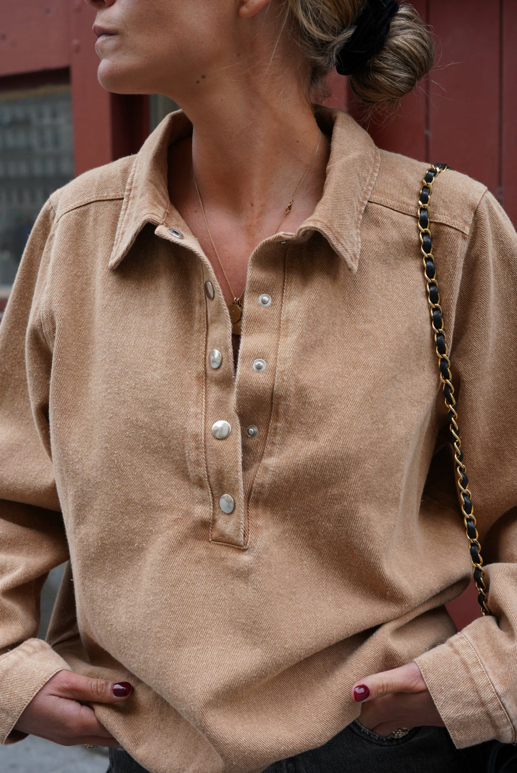 Laura Denim Jacket Camel