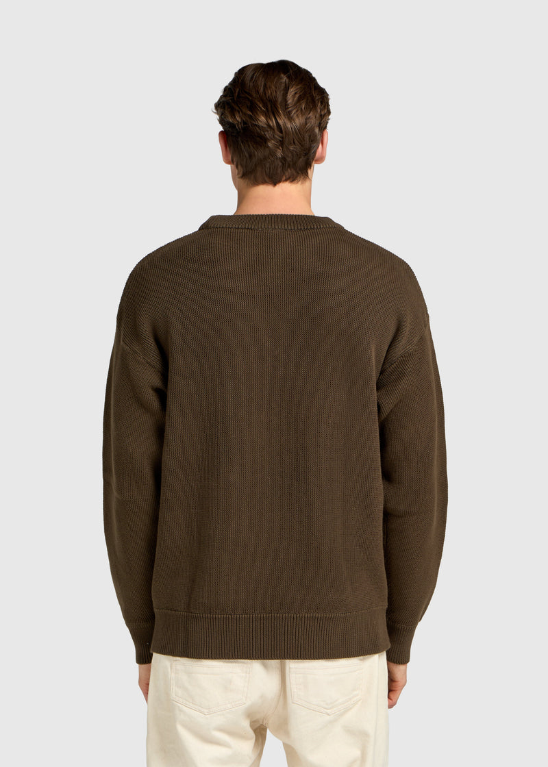 Embro Round Neck Sweater - Espresso